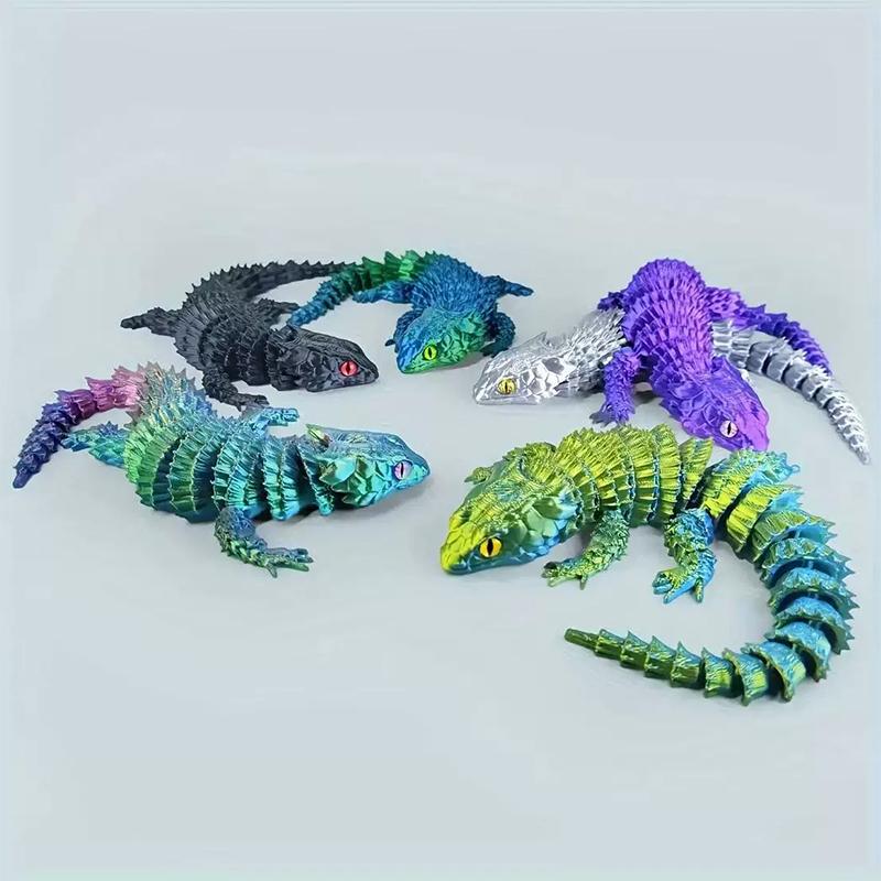 Aquarium Plant Nursery - 3D Baskılı Birleşik Kertenkele Heykeli Süsleri,