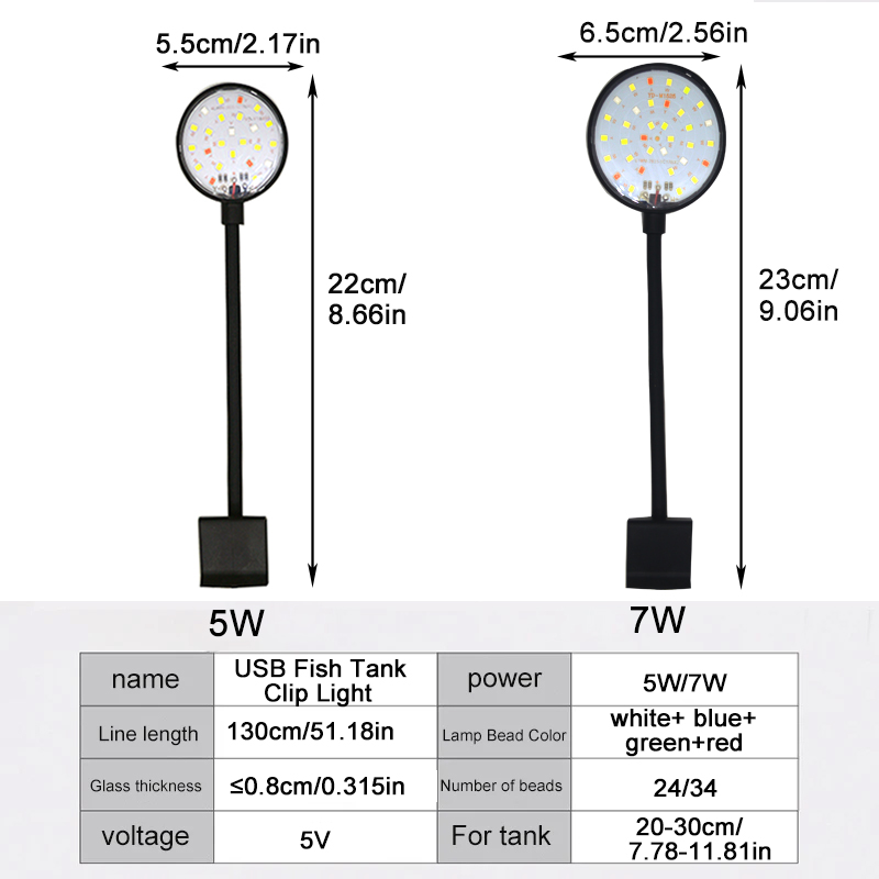USB Akvaryum LED Lambası Balık - Led Planted Tank Light incelemesi ve fiyatı