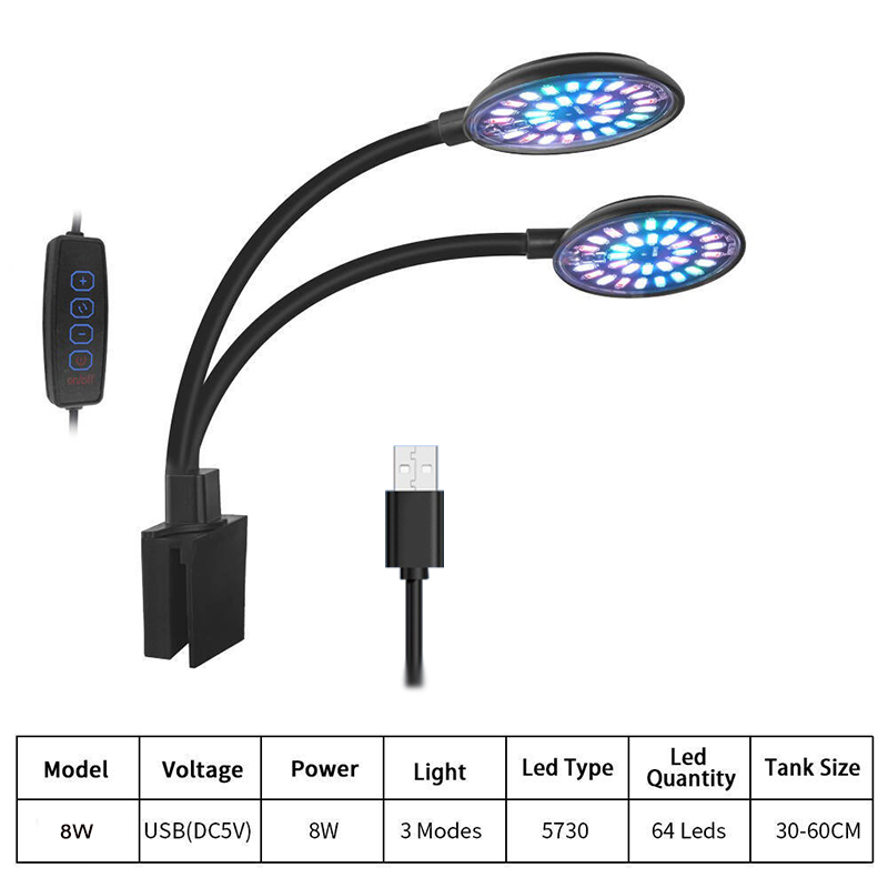 USB Akvaryum LED Işık Balık Ta - Led Planted Tank Light incelemesi ve fiyatı
