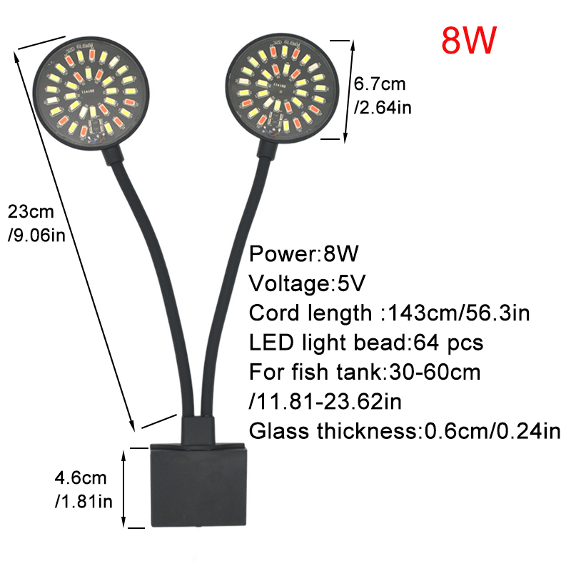 USB Akvaryum LED Işık Balık Ta - Led Planted Tank Light incelemesi ve fiyatı