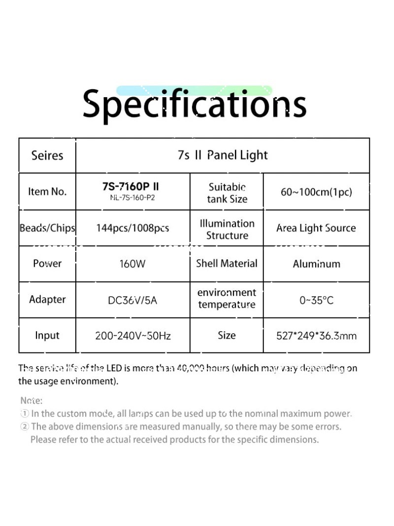Akvaryum LED Işığı 160W RGB Ta - Led Planted Tank Light incelemesi ve fiyatı